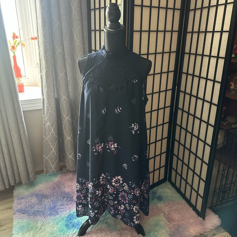 Maurices Lace top Sleeveless Midi Dress Size 0